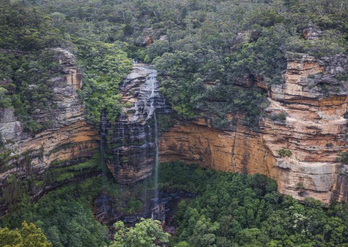 Aerial shot of Wentworth Falls, Leura 
