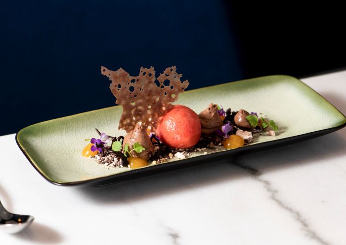 Arrana , Springwood - Credit: Time Out Plated dessert at Arrana, Springwood