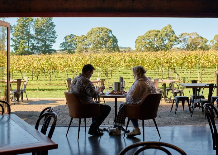 Bendooley Estate, Berrima Couple enjoying lunch at Bendooley Estate, Berrima