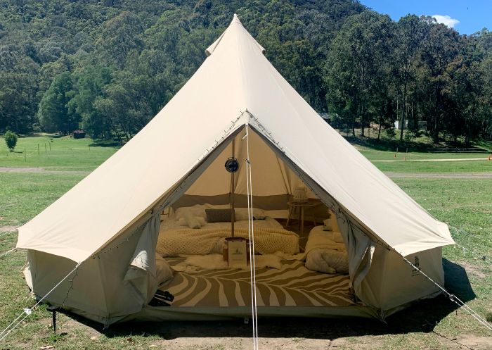 Glamping tent at Belle Glamping and Events, Glenworth Valley
