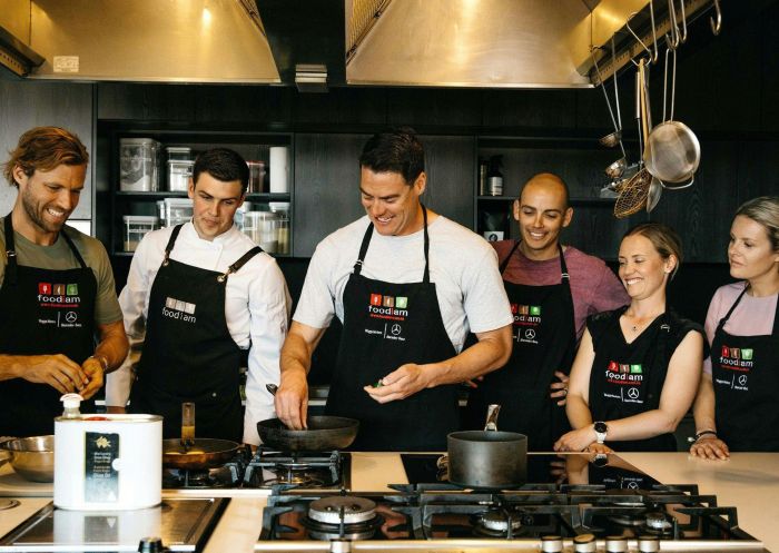 Food I Am, Wagga Wagga - Credit: FIA/Food I Am Group enjoying a cooking lesson at Food I Am, Wagga Wagga