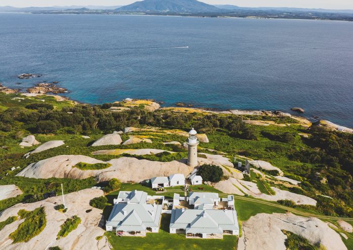 Montague Island Head Lighthouse Keeper's Cottage, Montague Island Aerial view of Montague Island Head Lighthouse Keeper's Cottage, Montague Island
