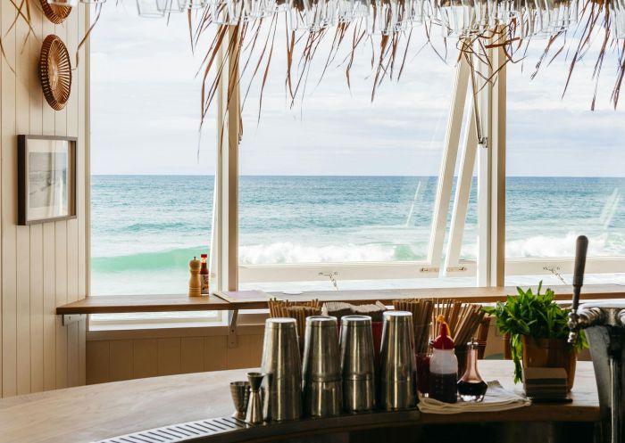 View of the Collaroy Beach at The Surf Deck, Collaroy