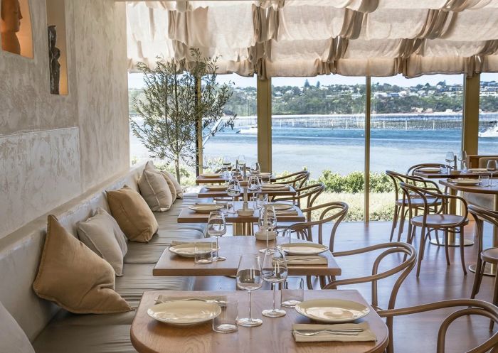 Merimbula Lake views, seafood and stunning service at Valentina, Merimbula