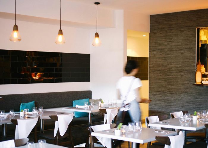  Interior view of bistro at Yellowtail, Terrigal