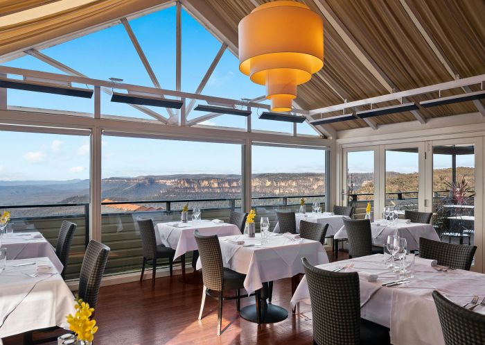 Echoes Boutique Hotel and Restaurant, Katoomba - Credit: Salter Brothers Hospitality Dining area on the verandah at Echoes Boutique Hotel and Restaurant, Katoomba